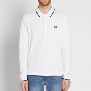 Authentic Kenzo Long Sleeved Rugby Striped Polo